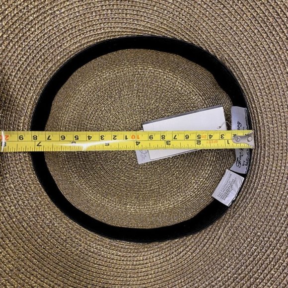 Fine Millinery By August Accessories Gold and Brown Womens Derby Hat - New - Picture 8 of 11